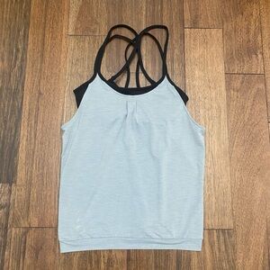 ATHLETA women’s workout tank top Gray Black size XS